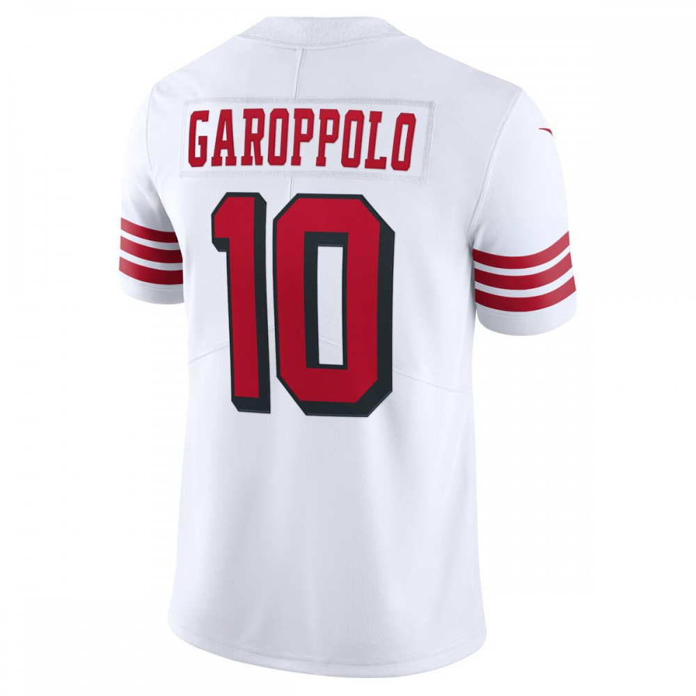 Jimmy Garoppolo San Francisco 49ers Nike 75th Anniversary 2nd Alternate Vapor Limited Jersey - White-GridironStore